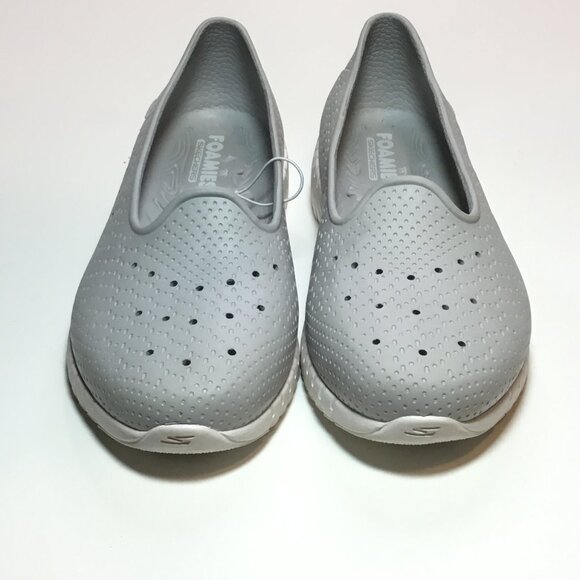 Skechers Womens Foamies Slip On Shoes Grey Size 7 Lightweight Casual Washable - Picture 2 of 8